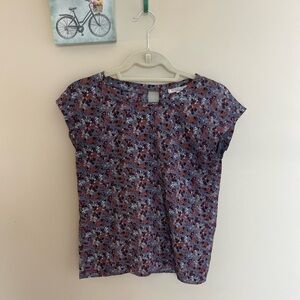 Abercrombie & Fitch Essentials Cap Sleeve Floral Top